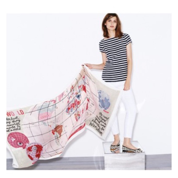 Kate Spade World Map Scarf kate spade Accessories | World Map Wanderlust Scarf | Poshmark